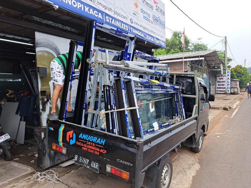 Cover photo of ANUGRAH JAYA|Pintu Aluminium|Jendela Aluminium|Kaca Tempered|Pintu Sliding Aluminium|Kanopi Kaca|Shower Box|Curtain Wall